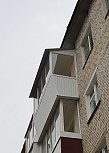 Остекление П-образного балкона с выносом подоконника - фото 1